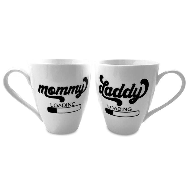 Mommy & Daddy Loading Mug Set